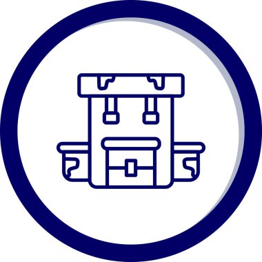 Bir b eksikliği simgesinin vektör çizimi