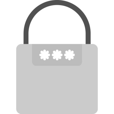 Basit vektör illüstrasyon kilidi