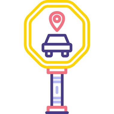 Konum kodu. Vektör illüstrasyonu