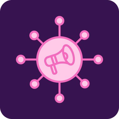 Mor ve pembe arkaplanın vektör çizimi