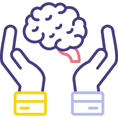 Beyin el ikonu - ana hatlar biçiminde