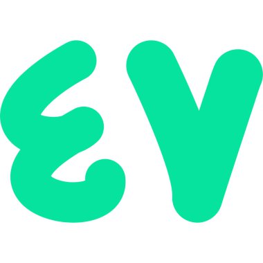 Harf V logo simge tasarım şablonu