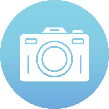 Kamera vektör simgesi. Basit illüstrasyon tasarımı.