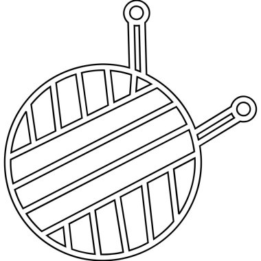 Çizgi film balonu simgesinin vektör çizimi