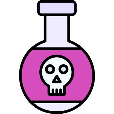 Kafatası. Web simgesi basit illüstrasyon