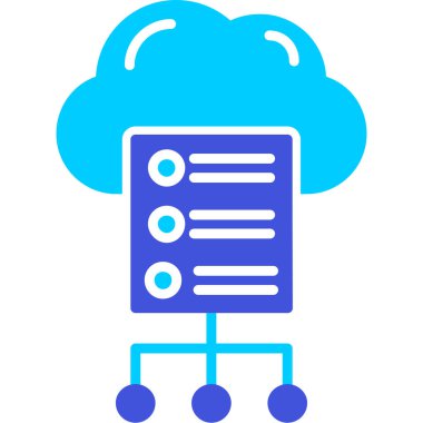 Bulut Verisi. Basit illüstrasyon