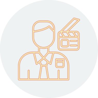 Sinema simgesinin vektör illüstrasyonu