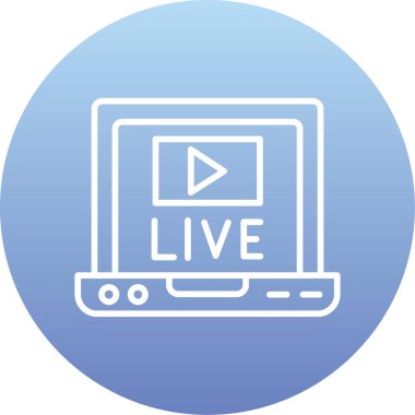 live streaming vector illustration