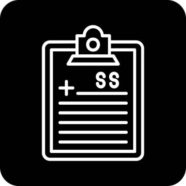 belge simgesi vektör illüstrasyonu