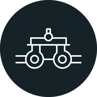 Araba simgesinin vektör illüstrasyonu