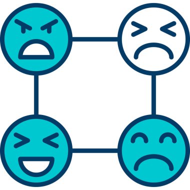 Bir grup insanın vektör çizimi