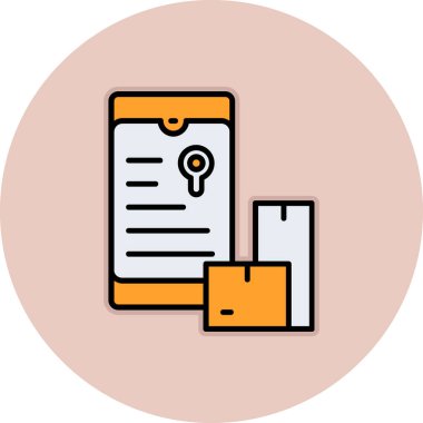 belge simgesi, beyaz arkaplanda modern vektör illüstrasyon tasarımı.