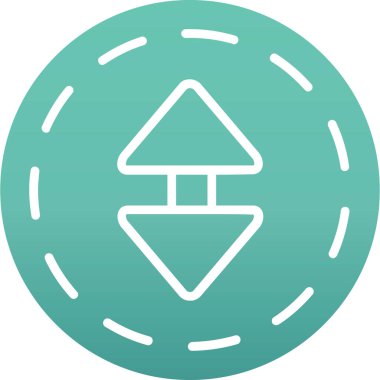 Benzersiz trafik sinyali vektör çizgisi simgesi