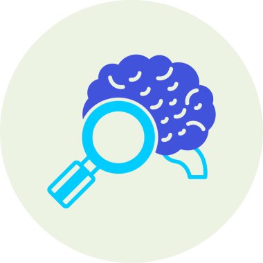 beyin ikonu vektör illüstrasyonu