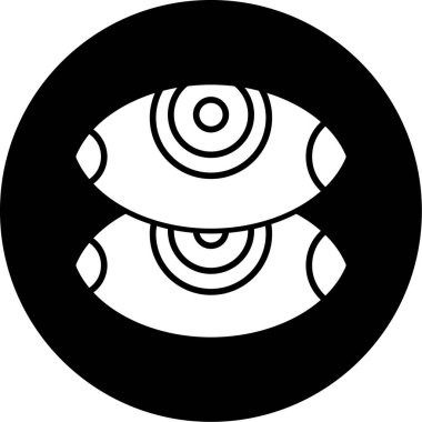 Çift Görüş Ağı simgesi, vektör illüstrasyonu