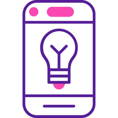 akıllı telefon simgesi vektör illüstrasyonu