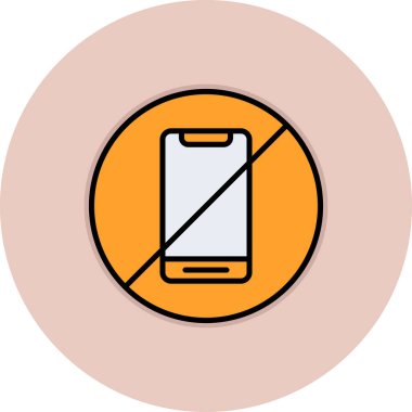 Akıllı telefon. Web simgesi basit illüstrasyon