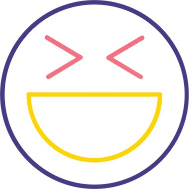 emoji simgesinin vektör illüstrasyonu