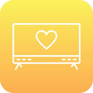 güzel kalp vektör simgesi