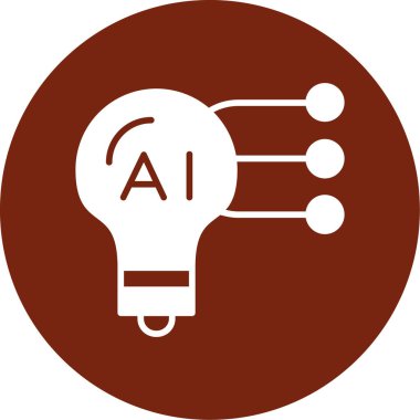 Bir robot simgesinin vektör illüstrasyonu