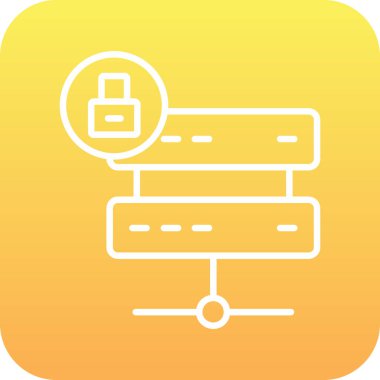 Sunucu web simgesi, vektör çizim