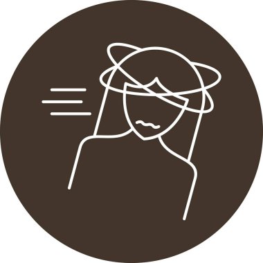 Çember içinde uzun saçlı güzel bir kadın..