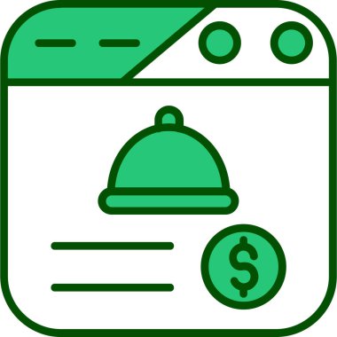 Dolar. Web simgesi basit tasarım