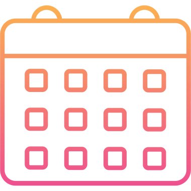 Takvim simgesi. Basit resimleme