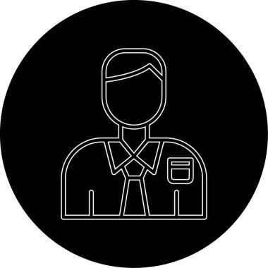 Bir insan simgesinin vektör illüstrasyonu