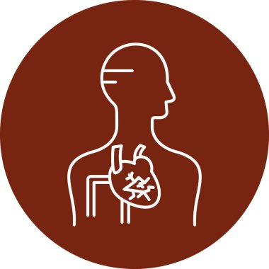 vektör insan organı simgesi