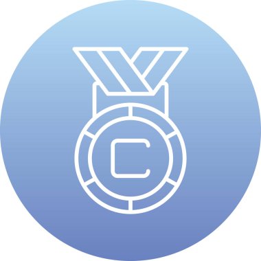 Madalya. Web simgesi basit tasarım