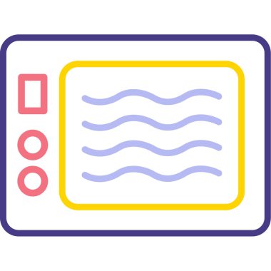 Kart. Web simgesi basit illüstrasyon