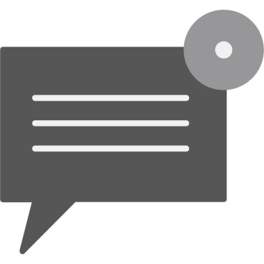 konuşma kabarcığı vektörü simgesi