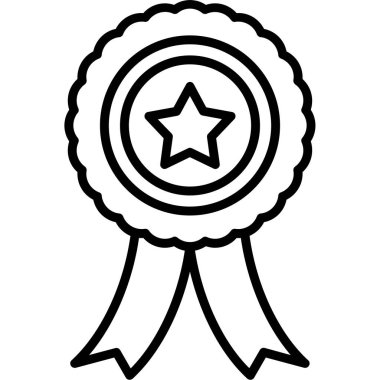 Rozet ödülü ikonu. özet ödüllü vektör simgesi beyaz arkaplanda izole edilmiş web tasarımı