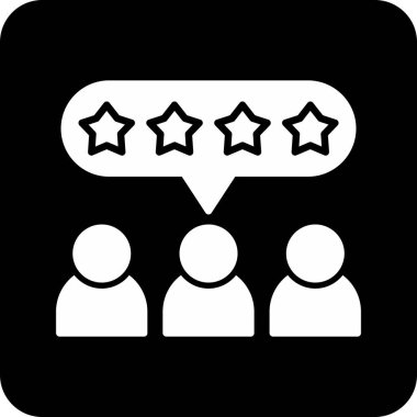 geribildirim glyph düz vektör simgesi