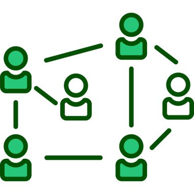 ağ paylaşım simgesi çizimi