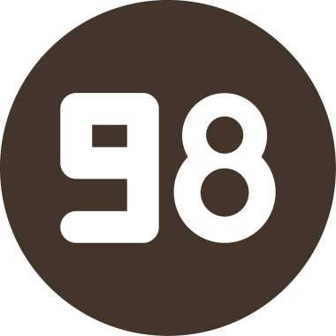 898 glyph daire vektör simgesi