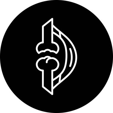 Bir b harfi simgesinin vektör illüstrasyonu