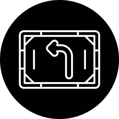 harita simgesi vektör illüstrasyonu