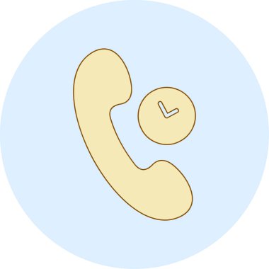 Telefonunuz var. Web simgesi basit illüstrasyon