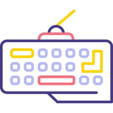 Klavye. Web simgesi basit tasarım