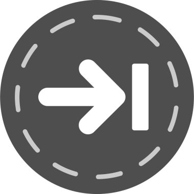 ok simgesi, vektör illüstrasyonu