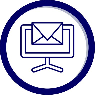 Web e- posta vektörü simgesi