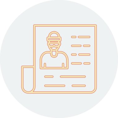 Bir tıp doktoru simgesinin vektör çizimi