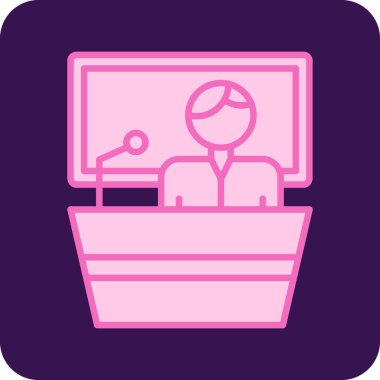 İş. Web simgesi basit illüstrasyon