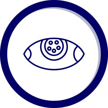 Göz. Web simgesi basit illüstrasyon