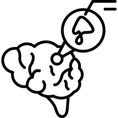 Beyin beyin organı simgesi