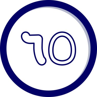 Sekiz numaralı simge vektör illüstrasyonu