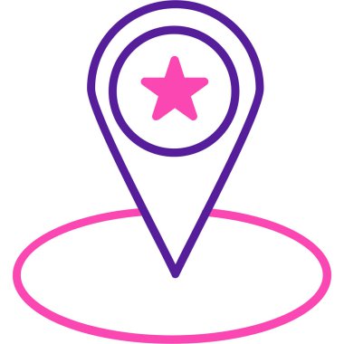 Harita iğnesi. Basit tasarım