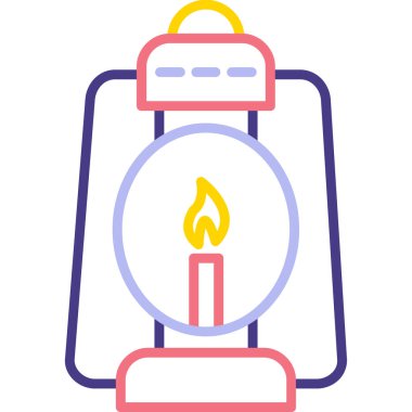 yanan mum alev simgesi